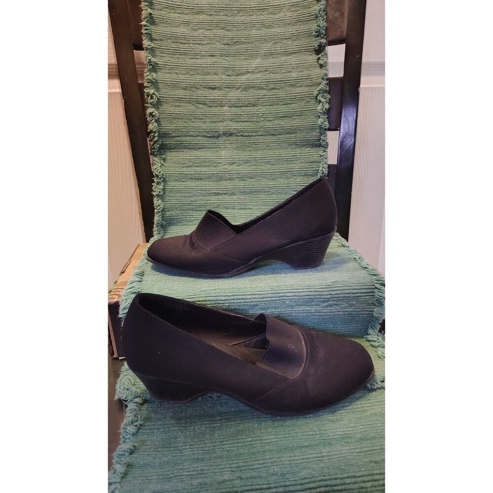 George Comfort Start Black Slip-On Wedge Loafers – Women's Size 7.5 M